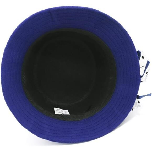 Vintage Felt Cloche Hat Winter Floral Fedora Bucket Hat Bowler Hats - Picture 5 of 6